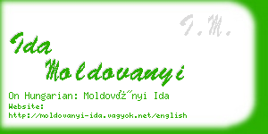 ida moldovanyi business card